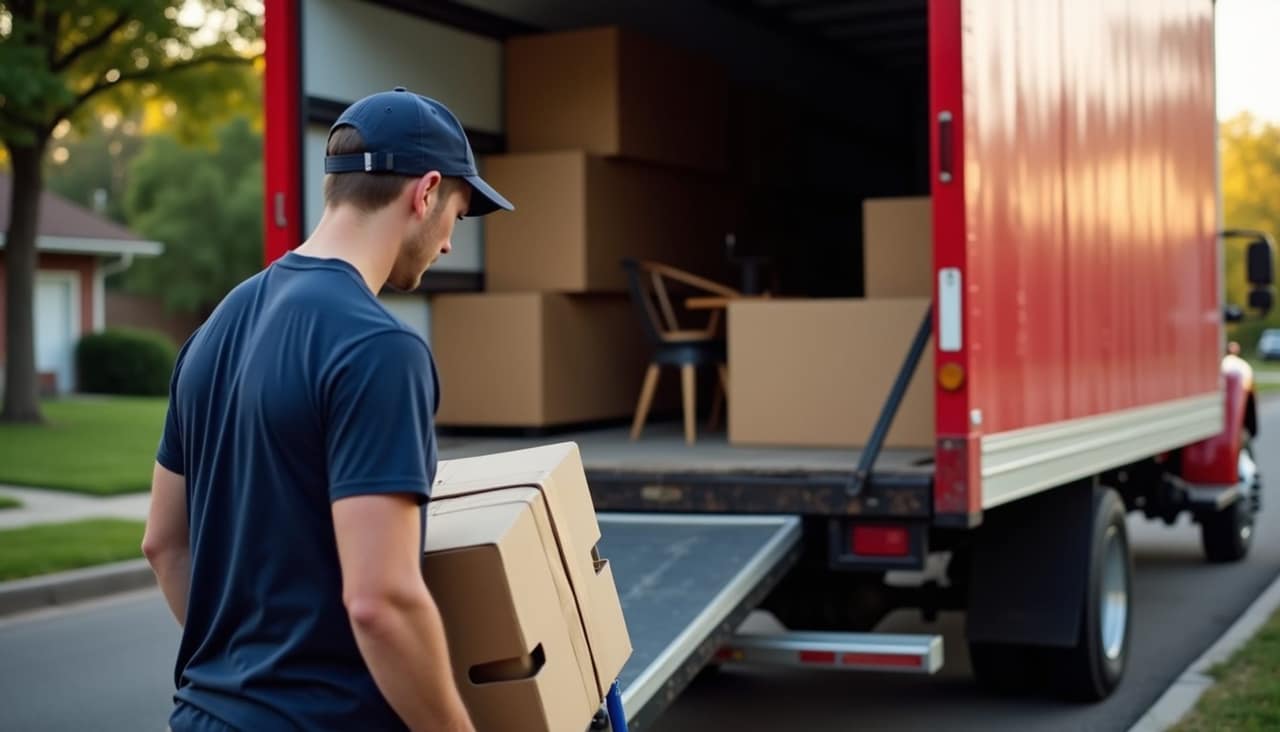 Origin Movers crew loading a moving truck in Denver